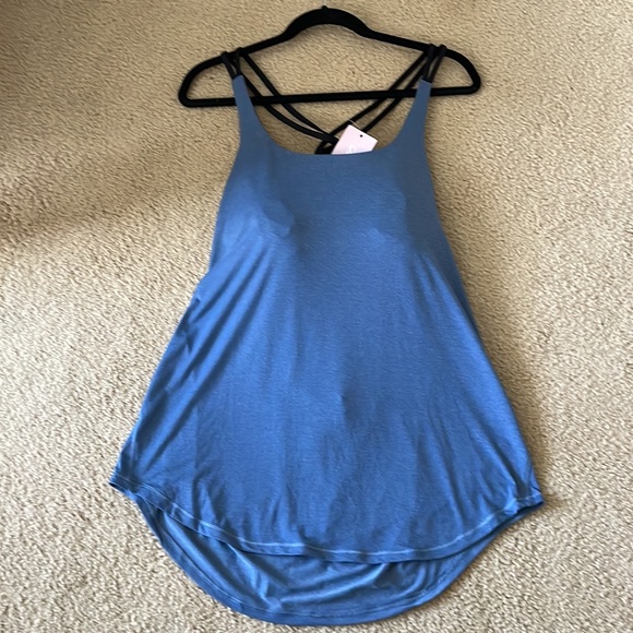 CRZ YOGA  WOMENS SPORTS SOFT BUILD- IN BRA. STRAPPY BACK TANK TOP. - Picture 2 of 15